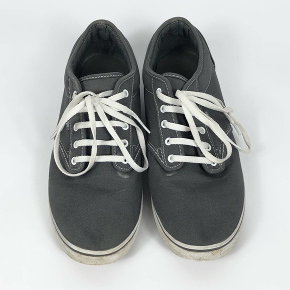 Vans Women’s Low Top Gray Sneakers Size 10 - Picture 2 of 12